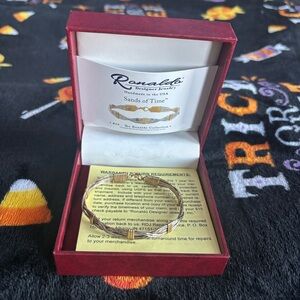 Ronaldo Designer Jewelry Sands of Time Sterling Silver and 14K Gold Bracelet